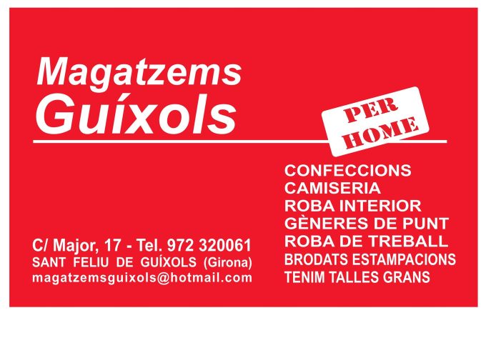Magatzems Guíxols ropa de hombre Sant Feliu de Guixols