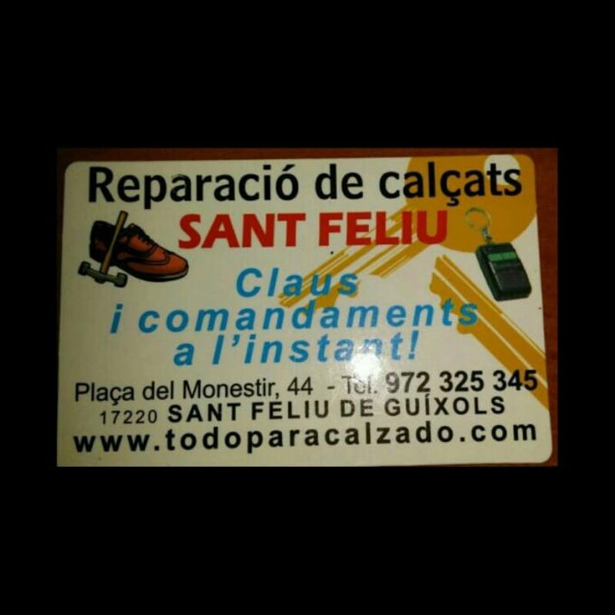 Reparación de calzados Sant Feliu de Guíxols
