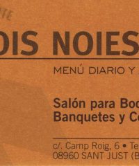 Nois i Noies bar restaurante Sant Just