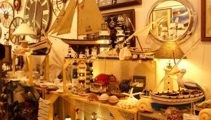 El Mercader del Mar decoración marinera Sant Feliu de Guixols