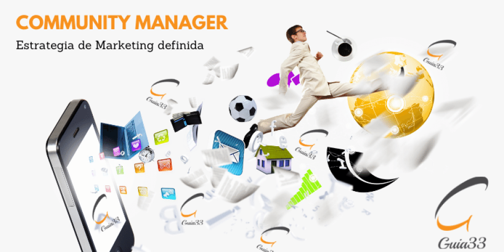 Community Manager unido a marketing digital con Guia33