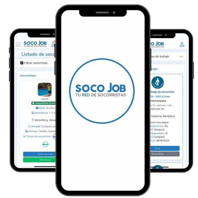 Socojob portal de empleo para socorristas y empresas de socorrismo